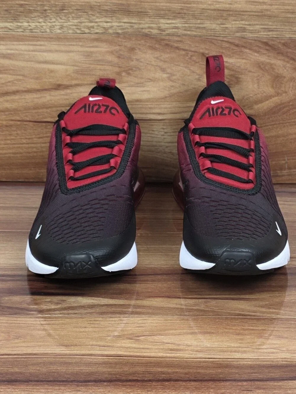 Nike Air Max 270 (GS) Gym Red/Black/White Size 6.5Y/Womens Sz 8 New (943345 603)